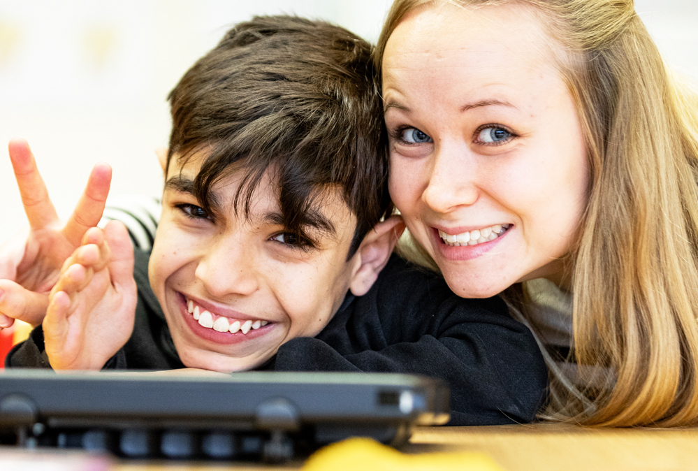 Unterricht in der Schule Am Bürgerwald
