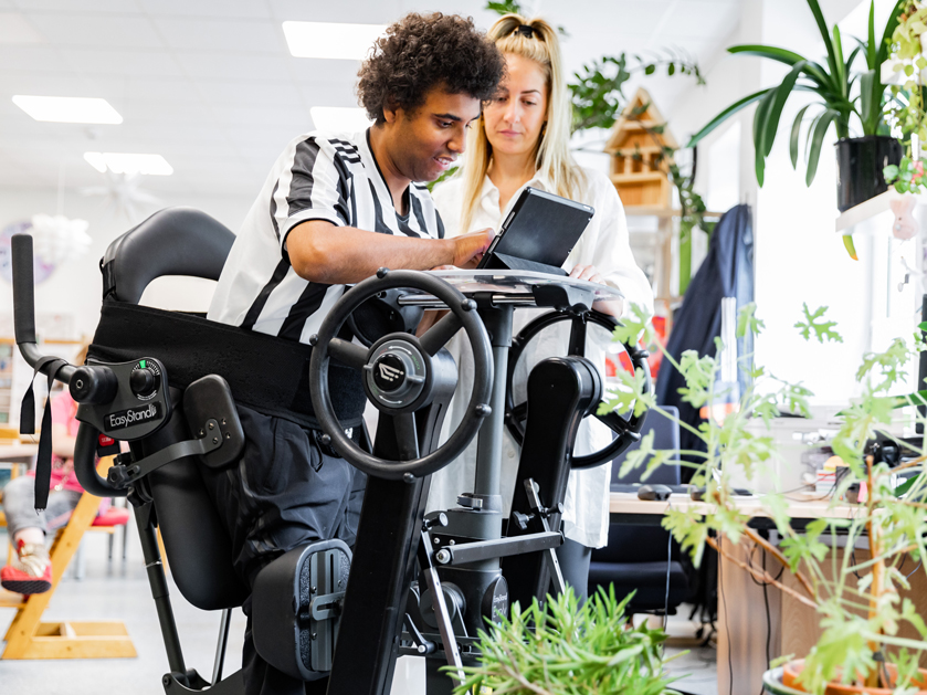 Fitnesstraining in der Gerd-Hahlbrock-Werkstatt