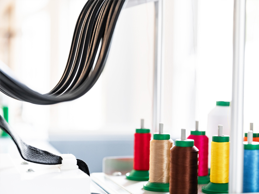 Nähgarn in verschiedenen Farben