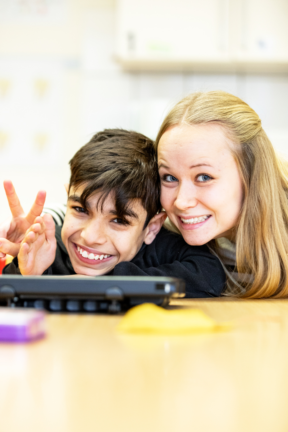Unterricht in der Schule Am Bürgerwald